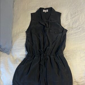 Bella Dahl Charcoal Button-Up Top